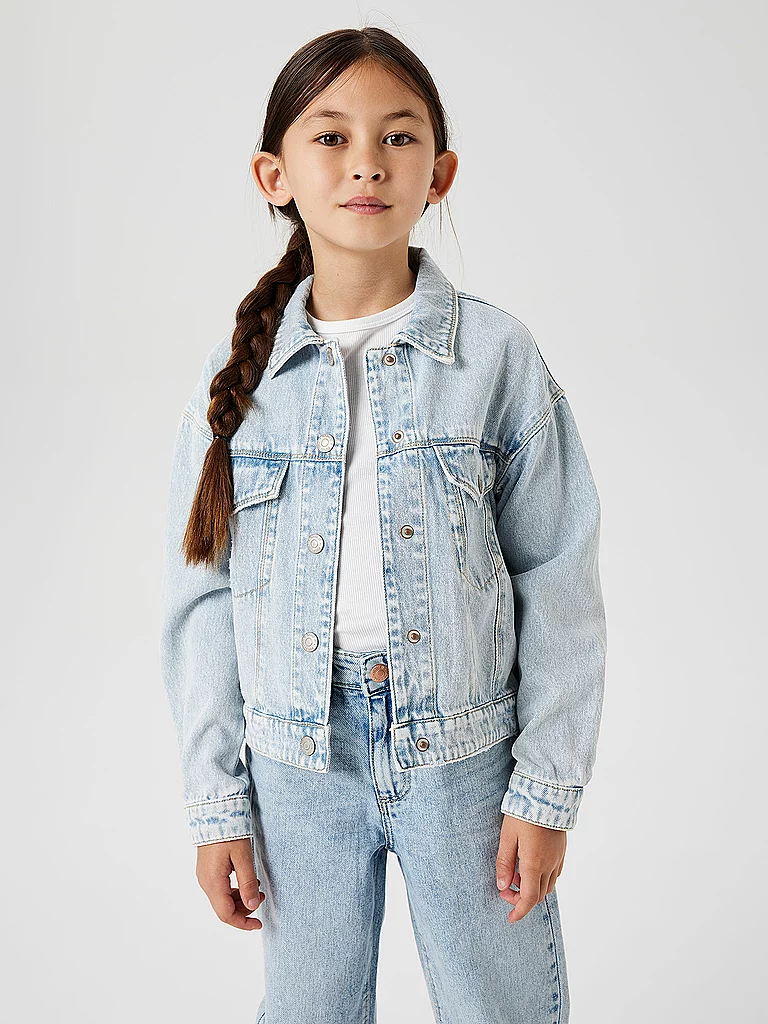 Name It Veste En Jean Mila 8510 Light Blue Bleached Denim 4 Années Filles 3
